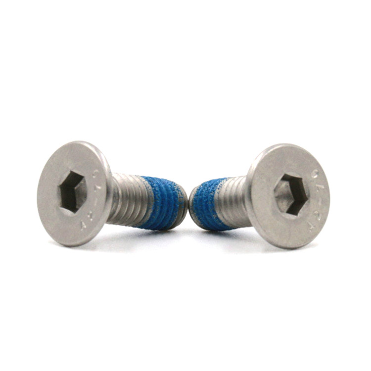 Stainless steel 304 flat countersunk head hex socket micro mini locking screws