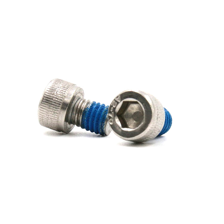 Stainless steel 304 hex socket cup head micro screw with nylon patch