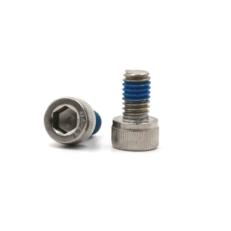 Stainless steel 304 hex socket cup head screw with nylon patch