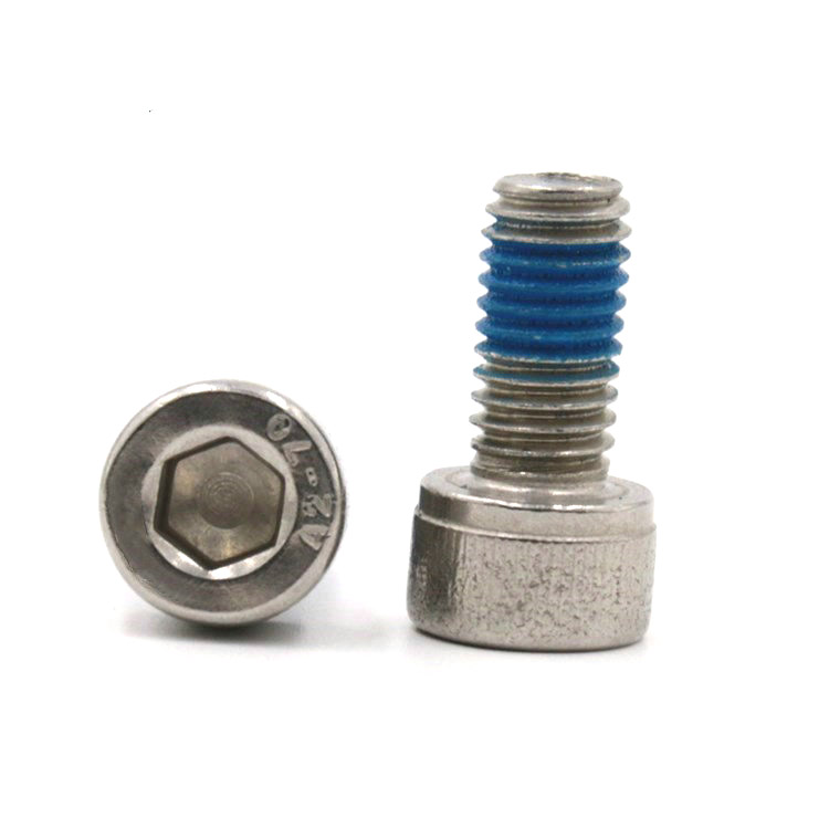 Stainless steel 304 hex socket head screw with nylon patch