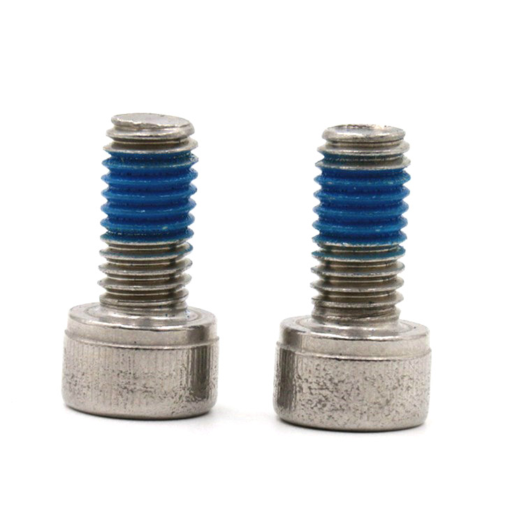 Stainless steel 304 hex socket head screw with nylon patch