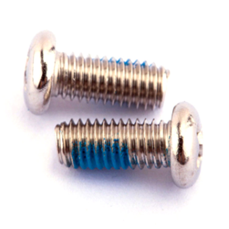 Stainless steel 304 pan head cross recessed screw with nylon patch