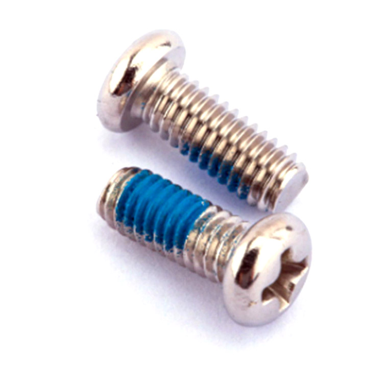 Stainless steel 304 pan head cross recessed screw with nylon patch