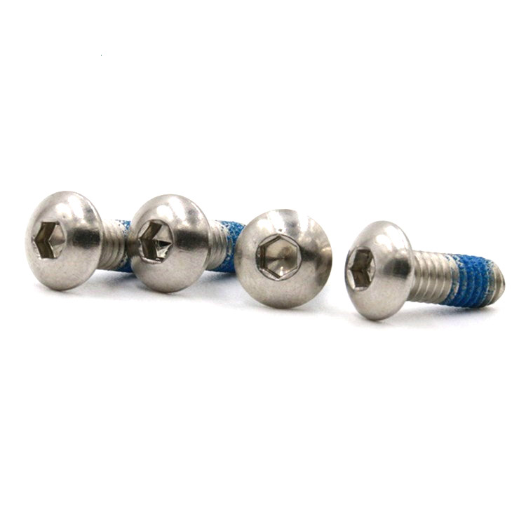 Stainless steel button head hex socket mini micro locking screw