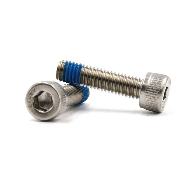 Stainless steel hexagon socket cup head screw with nylon patch