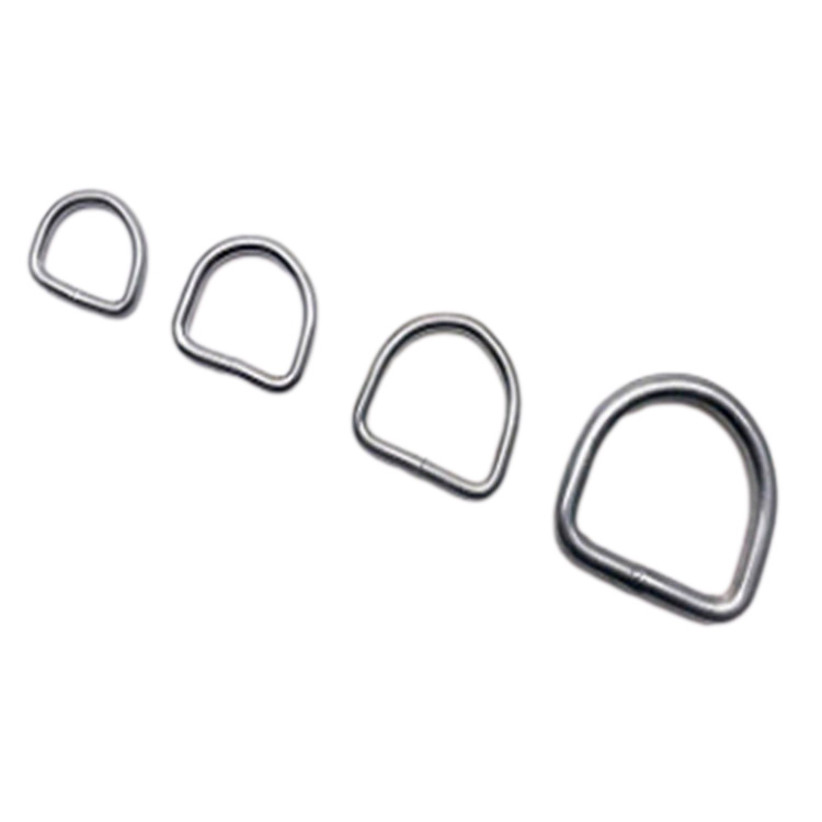 Wholesale electrogalvanizing 6X40mm metal D Ring for luggage