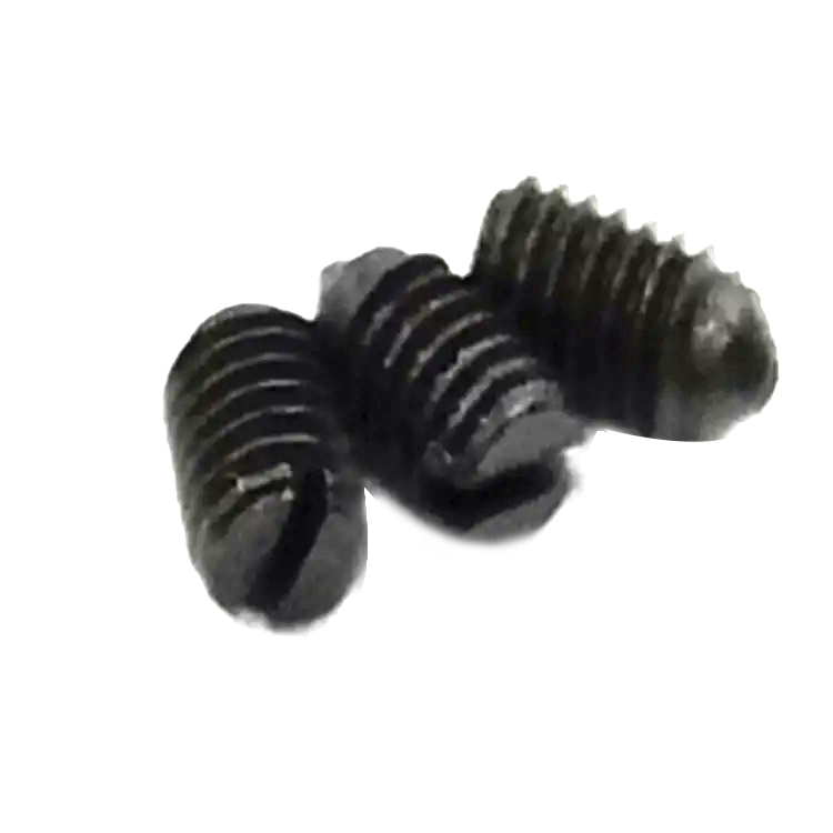 High quality black DIN553 slotted cone point set screw