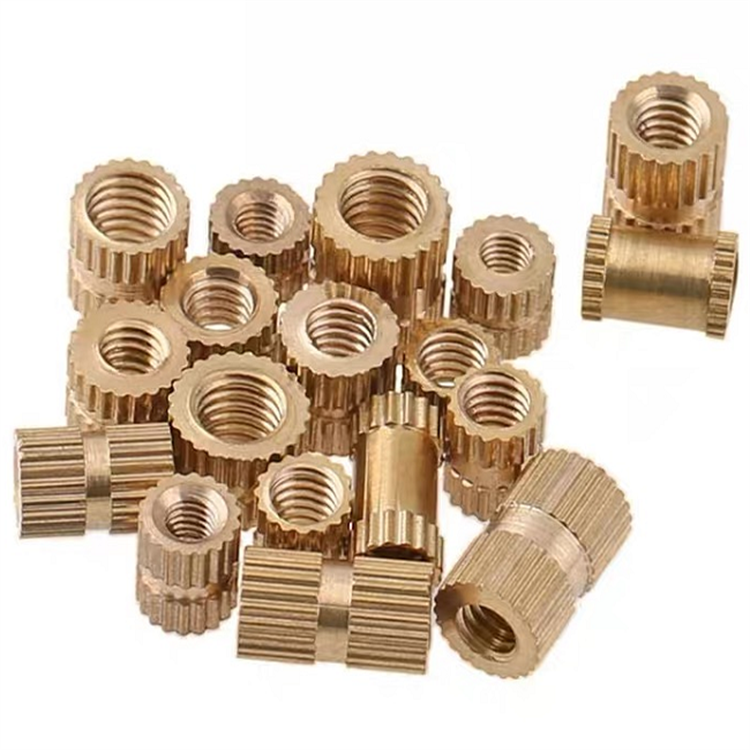 Customized brass inserts injection molded for plastic 