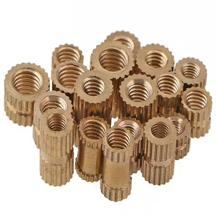 Customized brass inserts injection molded for plastic 