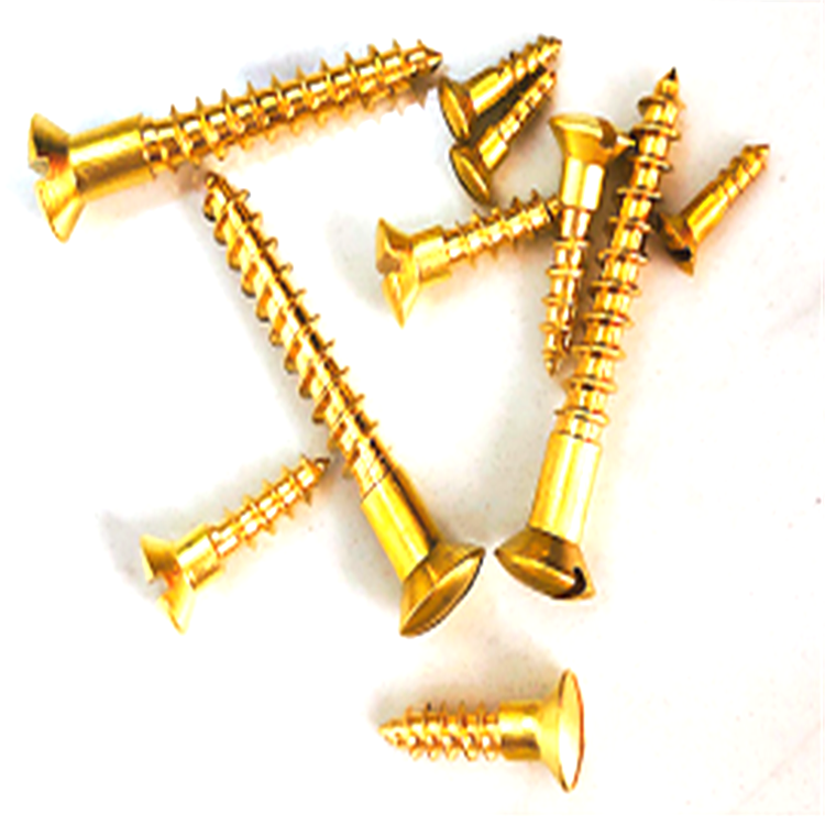 DIN7995 st6.3 brass oval head self tapping screw for furniture
