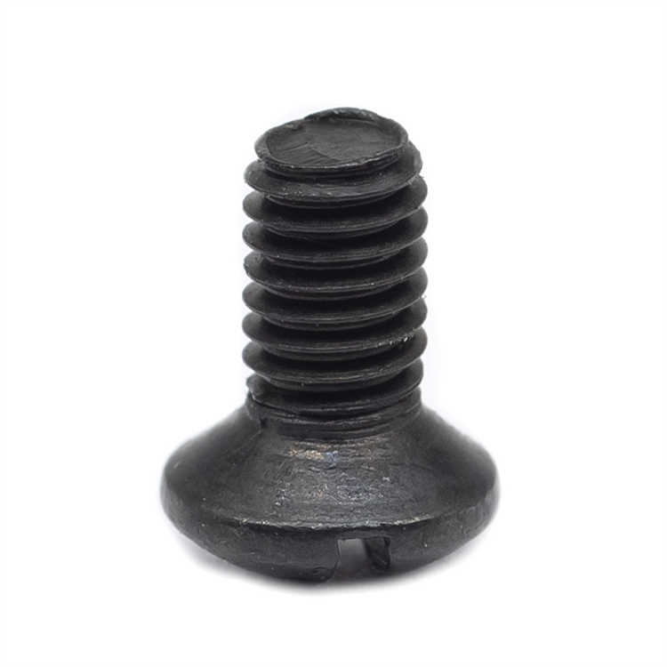 GB69 m4 black nickel plated oval head machine thread screw 