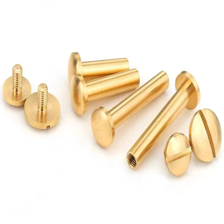 H65 brass round head m2 binding post screw for account book