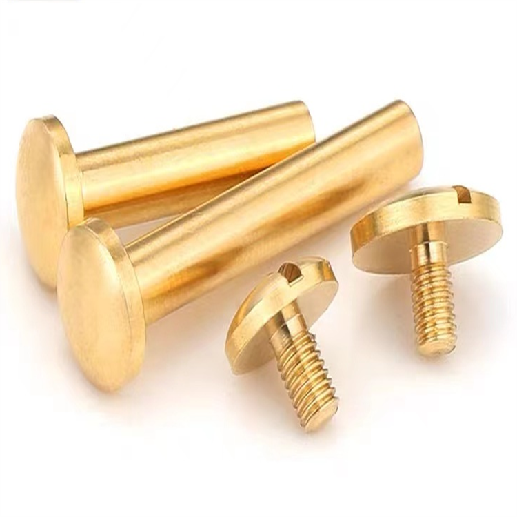 H65 brass round head m2 binding post screw for account book
