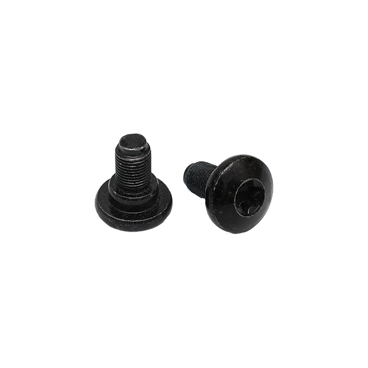 M4 black oxide round head T15 stainess steel step screw