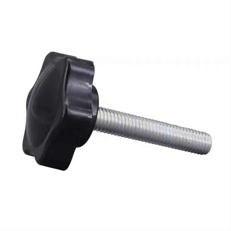 Customized stainless steel star type m3 plastic head thumb screw 
