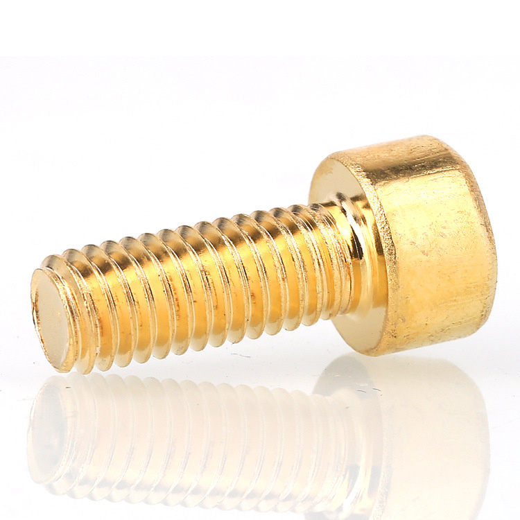 DIN912 solid brass socket head screw for machine 
