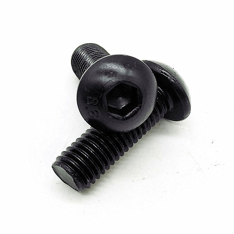 Grade10.9 black carbon steel m2 button head screws 