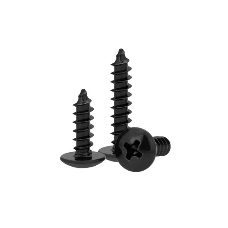 M4 pan head din 7981 galvanized black screws for plastic