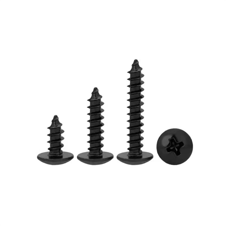 M4 pan head din 7981 galvanized black screws for plastic