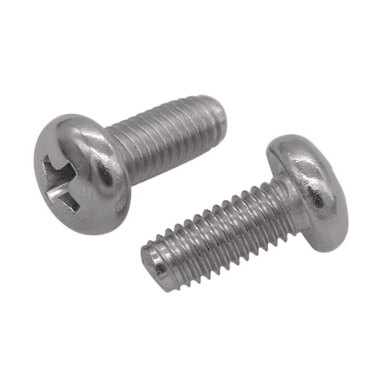 M4 pan head stainless steel self locking screws 