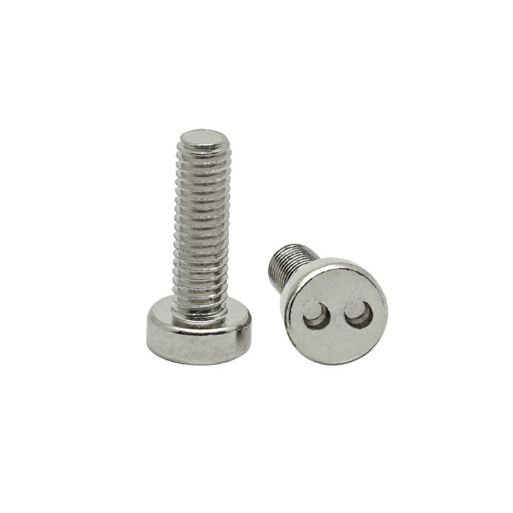 M4 stainless steel pan head security screw with snake eye