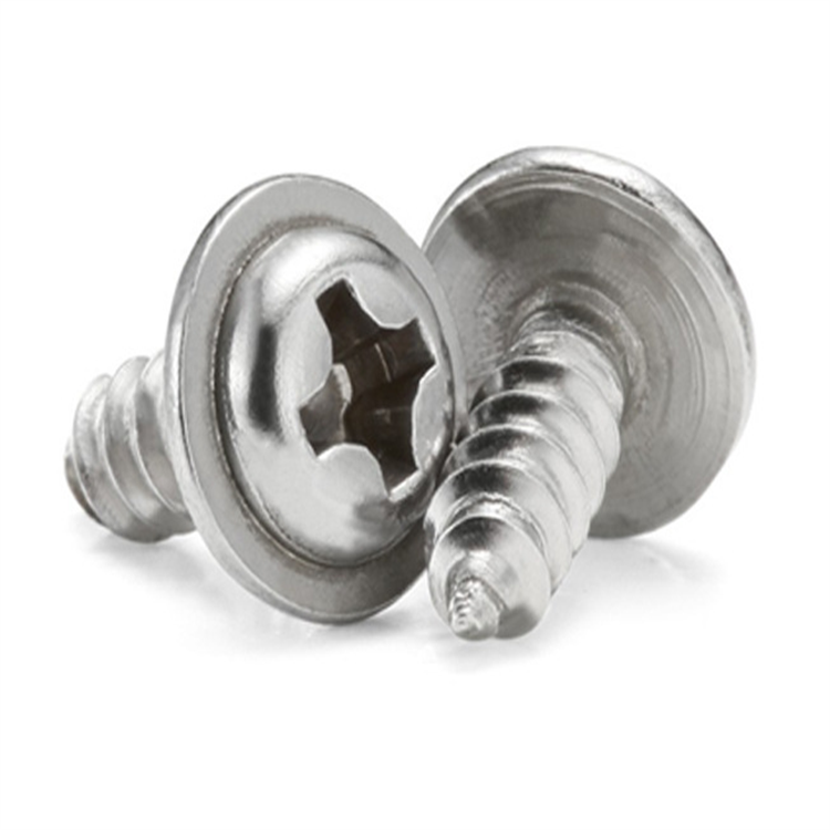 M6 stainless steel pan washer head self tapping screw for metal 