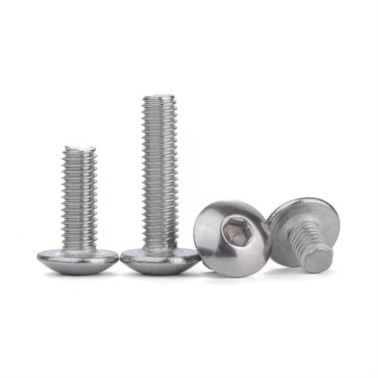 Metric stainless steel m4 truss head hex socket screws