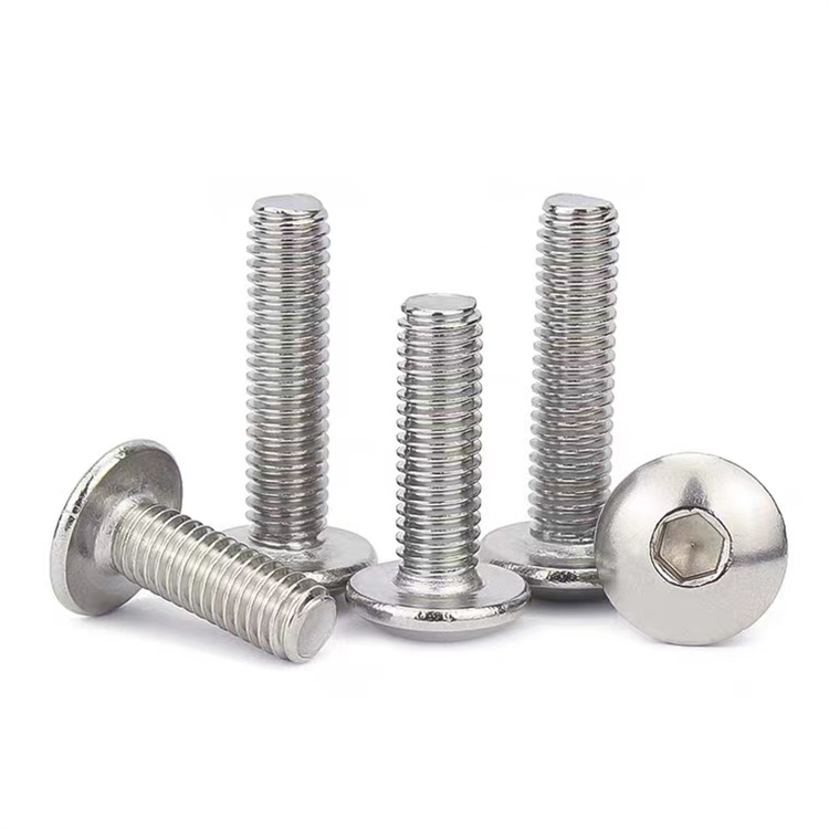 Metric stainless steel m4 truss head hex socket screws