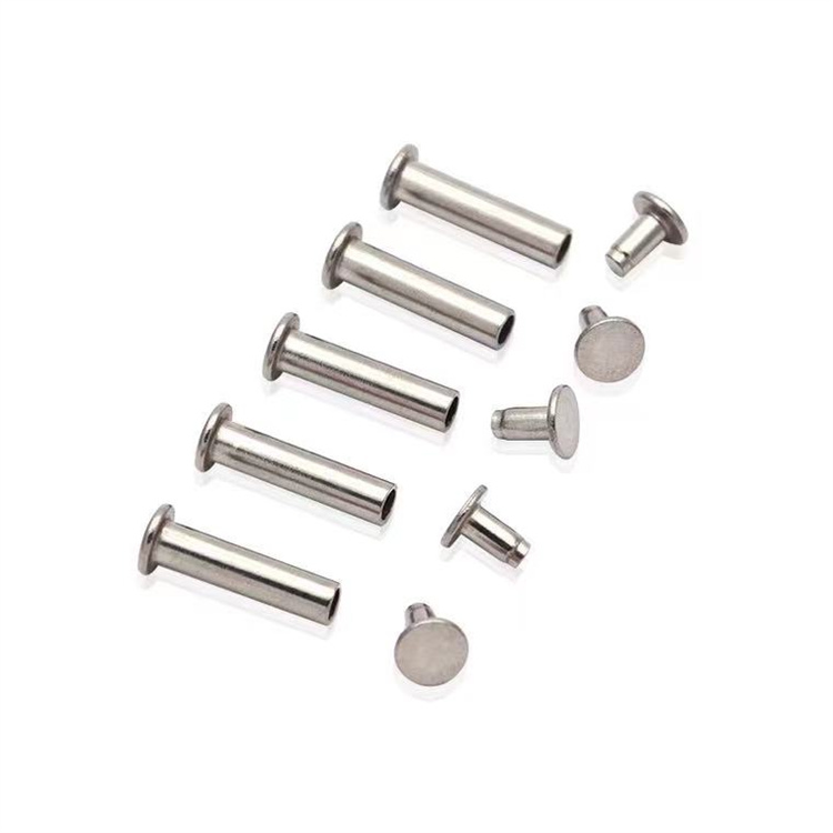 Nickel plated flat head m2.5 chicago screws for leather