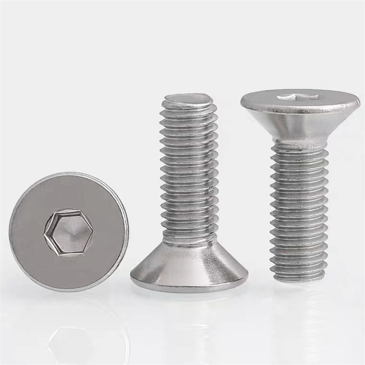 Stainless steel countersunk head m1 allen screw for furniture 