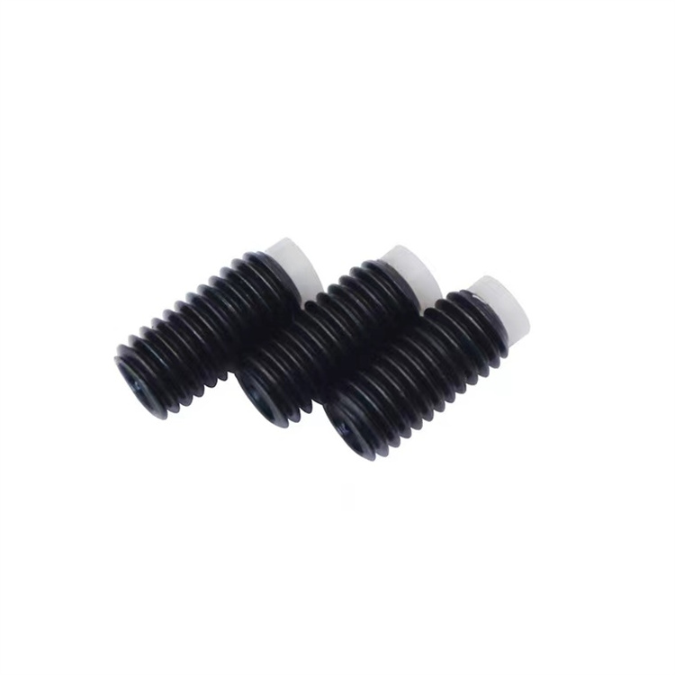 Hot sale m4 stainless steel black oxide nylon tip set screw