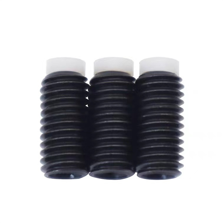 Hot sale m4 stainless steel black oxide nylon tip set screw