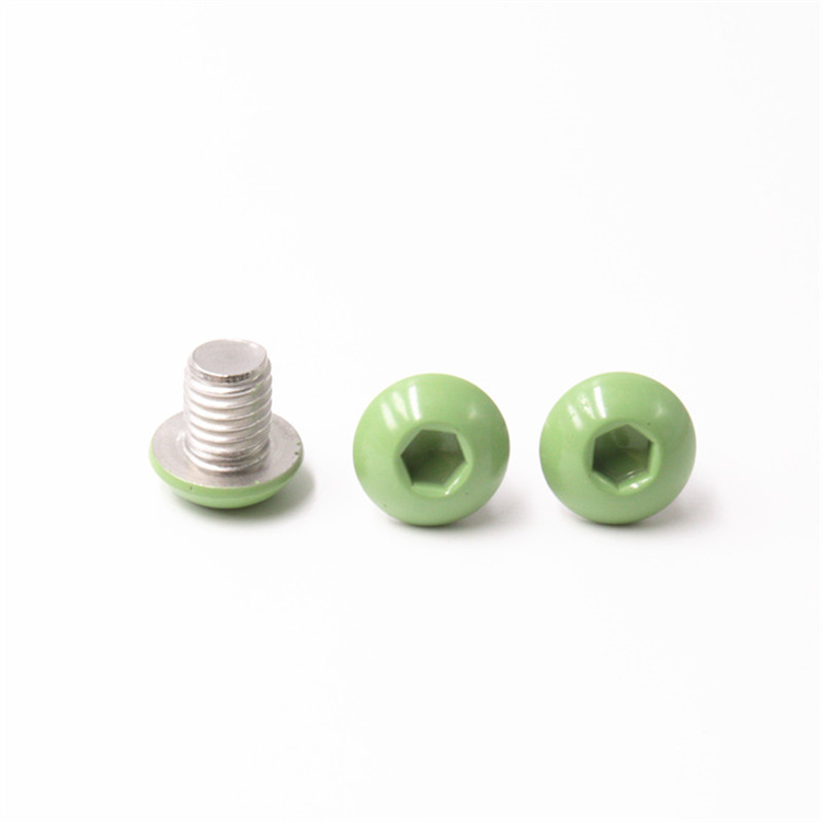 New design 10-24 green button head coarse thread screw 