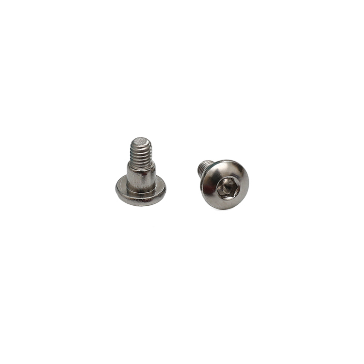 Non standard stainless steel m2 half thread small allen key screw 