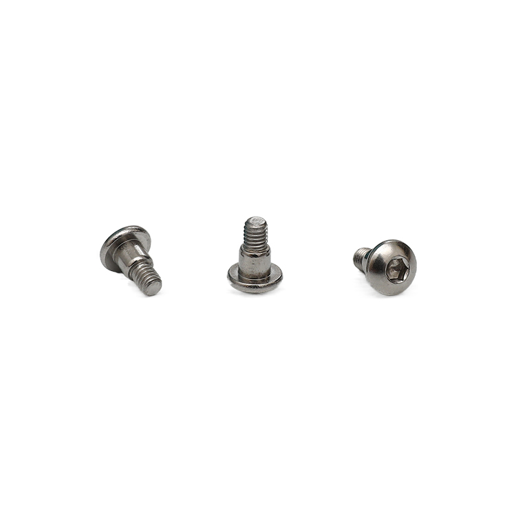 Non standard stainless steel m2 half thread small allen key screw 